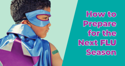 text reading: how to prepare for flu season
