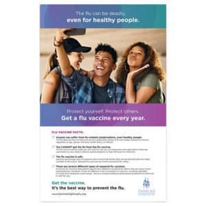 flu deaths even if you're young poster