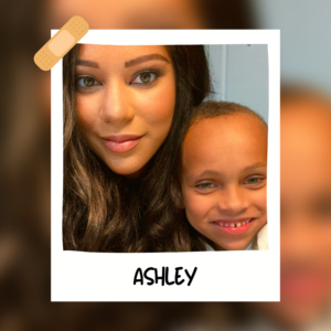 woman and child smiling